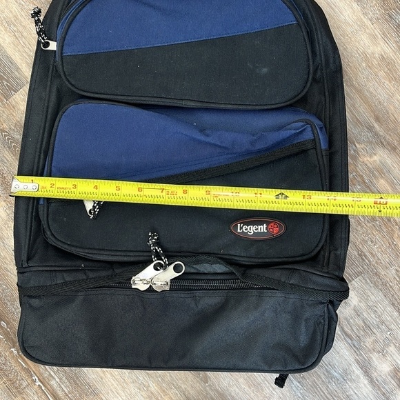 L’egent School Work Backpack Blue Black Multi Compartment Padded Back Straps - Picture 16 of 16